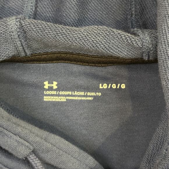 Under Armour Project Rock Shirt Mens Large RSPCT Short Sleeve Hoodie Pullover - Picture 5 of 11